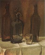 Juan Gris Siphon and winebottle painting